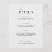 EMMA Minimalist Dove Grey Details Enclosure Kaart (Voorkant)