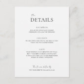 EMMA Minimalist Dove Grey Details Enclosure Kaart (Voorkant)