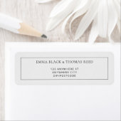EMMA Modern Minimalist RSVP Return Address Labels (Insitu)