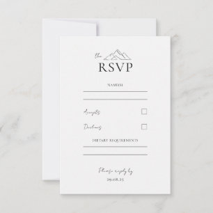 EMMA Mountain Minimalist Dove Grey Response Kaart