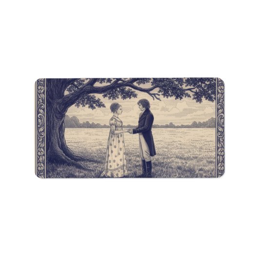 Emma & Mr. Knightley Etiket (Voorkant)