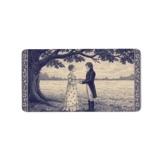 Emma & Mr. Knightley Etiket (Voorkant)