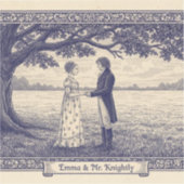 Emma & Mr. Knightley Sticker (Voorkant)