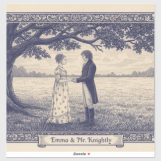 Emma & Mr. Knightley Sticker