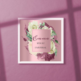 Emma naam betekenis Royal Roses Mint Roze Poster