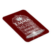 Emma naam betekent bruids verjaardag proces magneet (Rechterzijde)