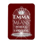 Emma naam betekent bruids verjaardag proces magneet (Verticaal)