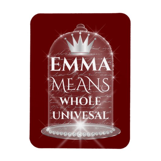 Emma naam betekent bruids verjaardag proces magneet (Verticaal)