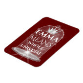 Emma naam betekent bruids verjaardag proces magneet (Linkerzijde)