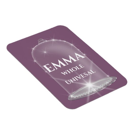 Emma naam betekent nieuwe baby meisje Paarse Magneet (Rechterzijde)