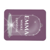 Emma naam betekent nieuwe baby meisje Paarse Magneet (Horizontaal)