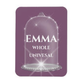 Emma naam betekent nieuwe baby meisje Paarse Magneet (Verticaal)