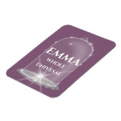 Emma naam betekent nieuwe baby meisje Paarse Magneet (Linkerzijde)