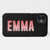 Emma-naam Case-Mate iPhone Case (Achterkant (horizontaal))