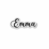 Emma Naam - Handgeschreven kalligrafie Sticker (Voorkant)