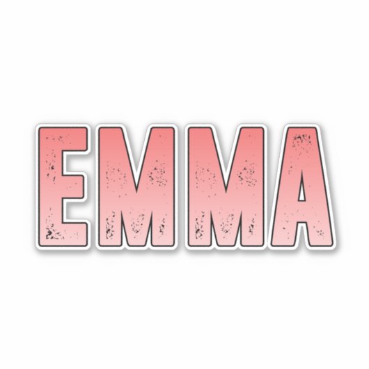 Emma-naam Sticker (Voorkant)