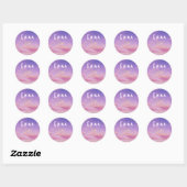 Emma Naam Stickers Rond Zonnig Boho Hippie Tiener (Vel)