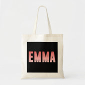 Emma-naam Tote Bag (Voorkant)