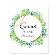 Emma Name Betekenis Tropische Bridal Birthday Gift
