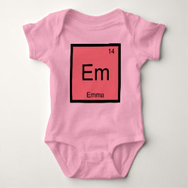 Emma Name Chemistry Element Periodic Table Romper