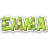 Emma Name Kiwi Design Aufkleber Sticker (Voorkant)