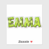 Emma Name Kiwi Design Aufkleber Sticker (Vel)