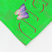 Emma Name Logo with Butterflies Fleece Deken (Hoek)