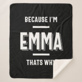 Emma Name Personalized Women Girl Sherpa Deken (Voorkant)