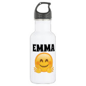 Emma- Personalized Emoji 18 oz Water Bottle  Waterfles (Voorkant)