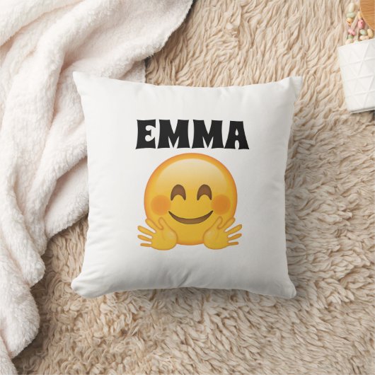 Emma- Personalized Emoji Throw Pillow  Kussen (Deken)