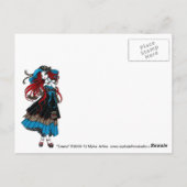 Emma Rockabilly Swallow Tattoo Angel Briefkaart (Achterkant)