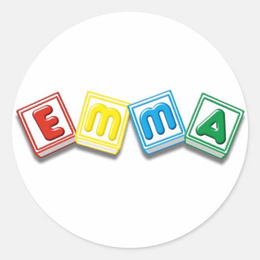 Emma Ronde Sticker (Voorkant)