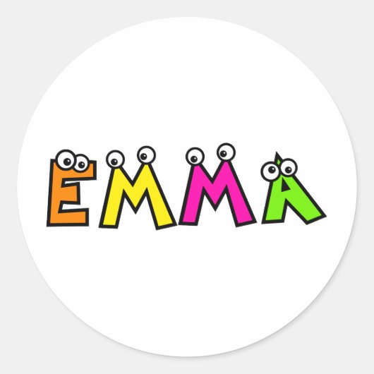 Emma Ronde Sticker (Voorkant)