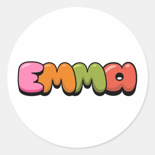 Emma Ronde Sticker (Voorkant)