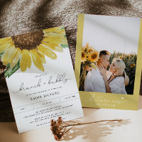EMMA Rustic Sunflower Bridal Brunch en Bubble