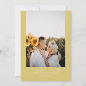 EMMA Rustic Sunflower Bridal Brunch en Bubble Kaart (Achterkant)