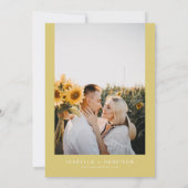 EMMA Rustic Waterverf Sunflower Country Wedding Kaart (Achterkant)