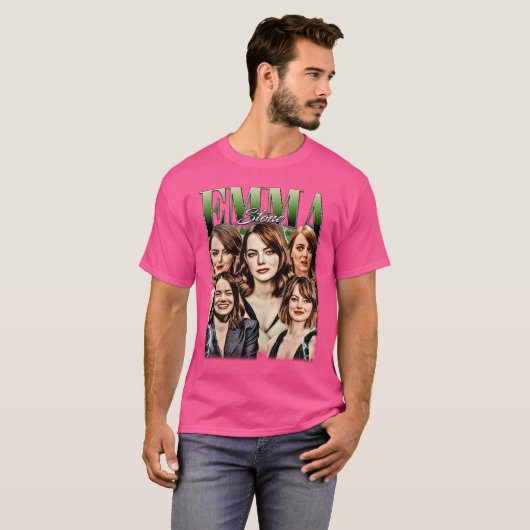 Emma Stone Bootleg  Tshirt (Voorkant volledig)