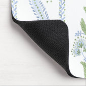 Emma Stripe Cornflower Blue en Green Muismat (Hoek)