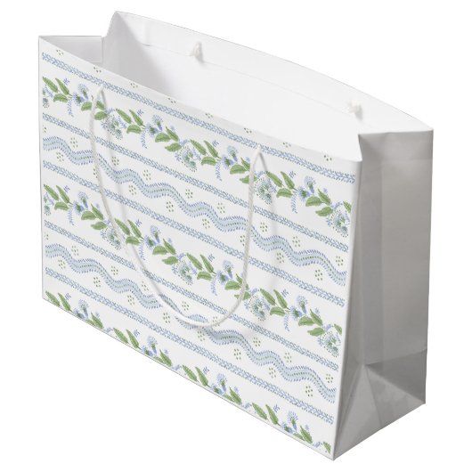 Emma Stripe Gift Bag Groot Cadeauzakje (Achterkant Gekanteld)