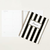 Emma Stripe Weekplanner in zwart-wit Planner (Display)