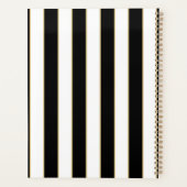 Emma Stripe Weekplanner in zwart-wit Planner (Achterkant)