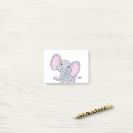 Emma The Elephant Post-it® Notes (Op bureau)
