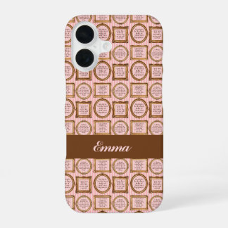 Emma van Jane Austen Citaten gepersonaliseerd iPhone 16 Hoesje