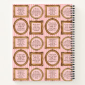 Emma van Jane Austen citeert persoonlijk tijdschri Notitieboek (Achterkant)