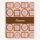 Emma van Jane Austen citeert persoonlijk tijdschri Notitieboek (Voorkant)