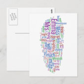 Emma Word Cloud Briefkaart (Voorkant / Achterkant)