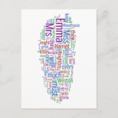 Emma Word Cloud Briefkaart (Voorkant)