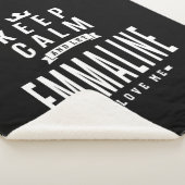 Emmaline Persoonlijke naam Birthday Gift Sherpa Deken (3/4)