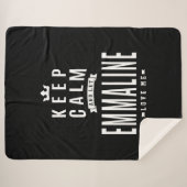 Emmaline Persoonlijke naam Birthday Gift Sherpa Deken (Voorkant (horizontaal))
